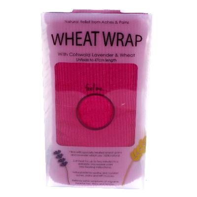 Cerise Cord Wheat Wrap in Acetate Gift Box